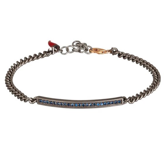 Bracciale Mano-J. GROUMETTE in Titanio Zaffiro blu 0.23 Ct MINBRT23ZAFBARK - MINBRT23ZAFBARK